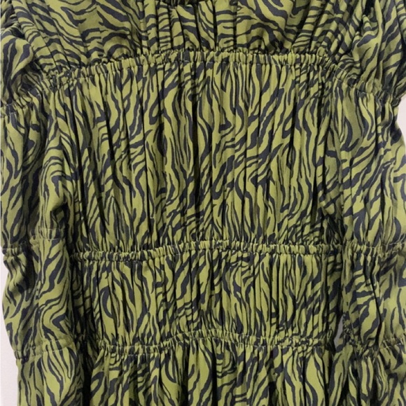 Ghospell Green High Neck Long Sleeve Maxi Dress Small NWOT - Picture 4 of 8